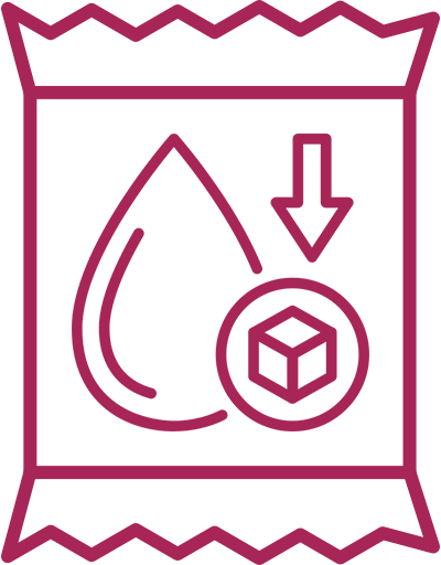 A simple medal icon with a ribbon in a solid magenta color.